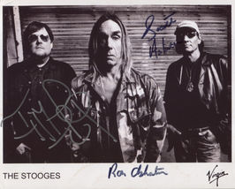 The Stooges Iggy Pop Scott Ron Ashton SIGNED 8" x 10" Photo + COA Lifetime Gte - $229.99