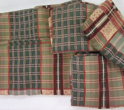 CROSCILL Rhinebeck Plaid Multicolor 5-PC 82 x 84 Drapery Panels with Val... - $130.00