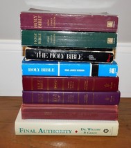 Lot 8 Holy Bible KJV King James Version Book Hymns Final Authority VINTAGE! - £27.29 GBP