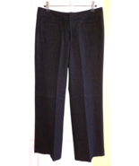 BANANA REPUBLIC Black Pinstripe Lined Stretch Wool Blend HARRISON Pants (4) - $19.50