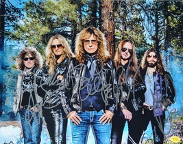 Whitesnake Signed Photo X5 - David Coverdale, Tommy Aldridge, Reb Beach 11&quot;x 14&quot; - £206.42 GBP