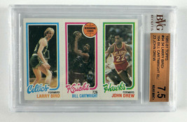1980-81 Topps #34 Larry Bird/Cartwright/Drew Rookie RC Celtics - BVG NM 7.5 - £272.91 GBP