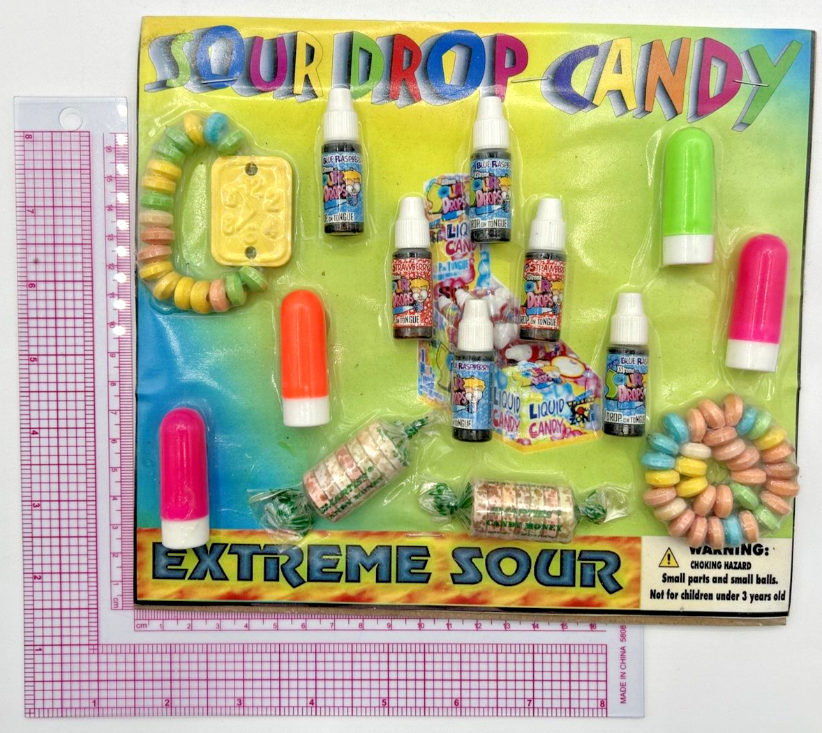 Primary image for Vintage Vending Display Board Sour Drop Candy 0079