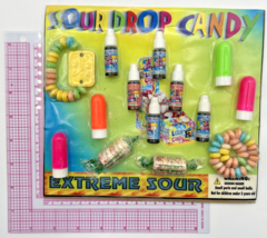 Vintage Vending Display Board Sour Drop Candy 0079 - £31.33 GBP