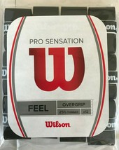 Wilson - WRZ4011BK - Tennis Pro - SENSATION - Overgrip - Pack of 12 - Black - £21.83 GBP