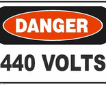 Danger 440 Volts Electrical Electrician Safety Sign Sticker Decal Label ... - $1.95+