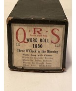 QRS Word Roll 1880 Three O&#39;Clock in the morning Waltz Player Piano Dorth... - $15.57 CAD