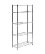 5-Tier Chrome Heavy-Duty Adjustable Shelving Unit with 200-lb Per Shelf ... - €77,13 EUR