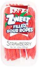Galil - Zweet Filled Sour Ropes Strawberry 285g - £5.18 GBP