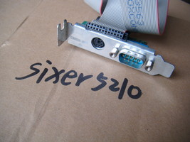 Dell Serial PS/2 RS232 COM DB9 Low Profile Card W/Cable Y9003 F3636 0G50... - $3.34