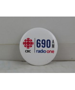 CBC Pin - 690 AM CBC 1 Victoria BC - Celluloid Pin  - $20.51 CAD