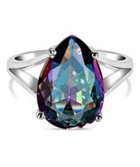 925 Sterling Silver Mystic Topaz Gemstone Wedding Gift Ring Jewelry - $23.47 CAD+