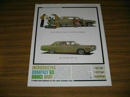 1962 Print Ad The 1963 Dodge Dart Compact Car Introducing - $15.42