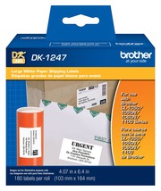 Brother Genuine DK-1247 Die-cut Large Shipping White Paper Labels for Brother QL - £35.17 GBP