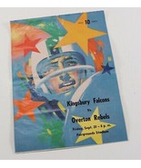 1970&#39;s Kingsbury vs Overton High School Rebels Fairgrounds Football Prog... - $12.33 CAD