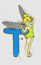 Disney 2002  Alphabet Pin T For Tinker Bell Glitter Wings Pin#7818 - £14.15 GBP