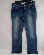 Est. 1946 Denim Cotemporary Distressed Embroidered Jeweled Bootcut Jeans Size 10 - £15.14 GBP