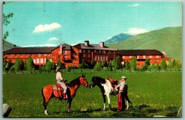 Sun Valley Lodge Union Pacific Railroad sun valley Idaho ID Chrome Postcard J5 - £5.61 GBP