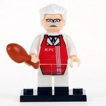 Single Sale Harland Sanders founder KFC Kentucky Fried Chicken Minifigures Block - £2.15 GBP