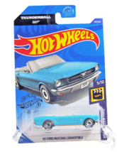 Hot Wheels Mattel &#39;65 Ford Mustang Convertible HW Screen Time Thunderbal... - $6.50