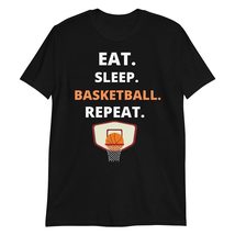 PersonalizedBee Eat Sleep Basketball Repeat T-Shirt Basketball Lover Gift Tee Bl - £15.62 GBP+