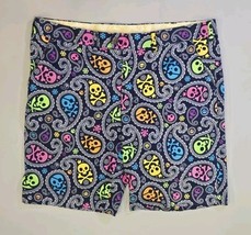 LOUDMOUTH Mens Golf/Leisure Shorts 40 Skull And Bones Design Multicolor ... - $31.20