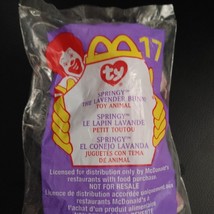 Springy the Lavender Bunny Toy Animal - 2000 McDonald&#39;s Happy Meal New i... - £3.19 GBP