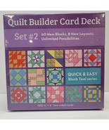 Quilt Builder Card Deck 40 Blocks Set 2 - 8 Layouts Endless Possibilitie... - $18.65