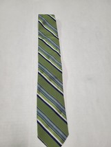 Robert Talbott  Silk Tie  Green Striped Necktie Best of Class - £12.58 GBP