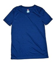 Hanes Women&#39;s Cool Dri V-Neck Performance T-Shirt Navy Blue Small S New - £7.18 GBP