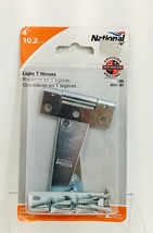 2 PACK, National Hardware V284 4" Light T Hinges, Steel - Zinc plated - £6.86 GBP