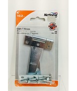 2 PACK, National Hardware V284 4&quot; Light T Hinges, Steel - Zinc plated - $8.77