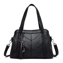 White Leather Handbags Women Multi-pocket Shoulder Bags Fashion Crossbody Bags f - £38.41 GBP