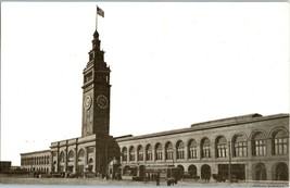 Aerial View Postcard Clock Tower Pier 39 San Francisco California RPPC Old Cars - £17.05 GBP