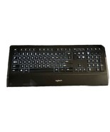 Logitech K740 Illuminated Wired Keyboard Slim Tilt Tested - £113.81 GBP