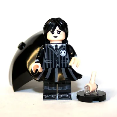 PLTOYS Wednesday Addams Family Stripped TV Show Horror Minifigure Toys - £4.48 GBP