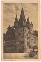 Germany Postcard RPPC Frankfurt Rententurm Gothic Gate Tower - $7.91