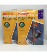 Lot of (2) Kodak Premium Picture Paper High Gloss 8 1/2x 11in. 15 sheets... - £9.91 GBP