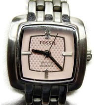 Fossil ES-2283 Women&#39;s Pink Diamond Watch WR 50m Analog Quartz New Battery - £23.74 GBP