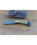 damascus custom made folding knife From The Eagle Collection 8887PR - $741.12 MXN