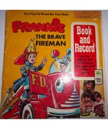 Vintage Frankie the Brave Fireman Book &amp; Record 33 ⅓ Playing Record 1971 - $5.44 CAD