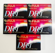 5 Pack of Fuji DR-I 90 Minute Blank Audio Cassette Tapes Normal Bias New... - $9.85