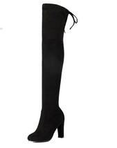 Women Stretch Faux Suede Slim Thigh High Boots Sexy Fashion Over the Knee Boots  - £54.03 GBP