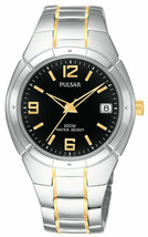 PULSAR Essentials PXH172 Collection Two-Tone Stainless Steel 100M Quartz WATCH - £40.17 GBP