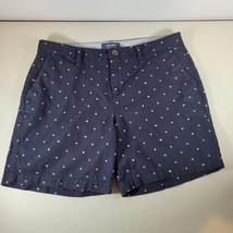 Old Navy Shorts Womens 8 Everyday Short Blue with White Polka Dot - £8.00 GBP