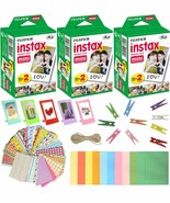 Ten Paper Frames, 60 Sticker Frames, Three Packs Of Fujifilm Instax Mini... - $178.30 CAD