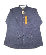 Dakota Grizzly Men&#39;s Ranger Chamois Shirt Iron Blue XX-Large New With Ta... - £32.85 GBP