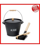Sturdy 1.5 Gallon Fireplace Ash Bucket with Lid &amp; Tools - Durable Metal ... - $854.64 MXN