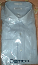 Men's Dress Shirt by Damon, Neck 16 sleeve 34 -  Color Blue - $12.00