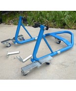 Motorcycle Sport Bike ATV Stand Front Rear Wheel Stand Combo Swing Arm Lift - $98.99